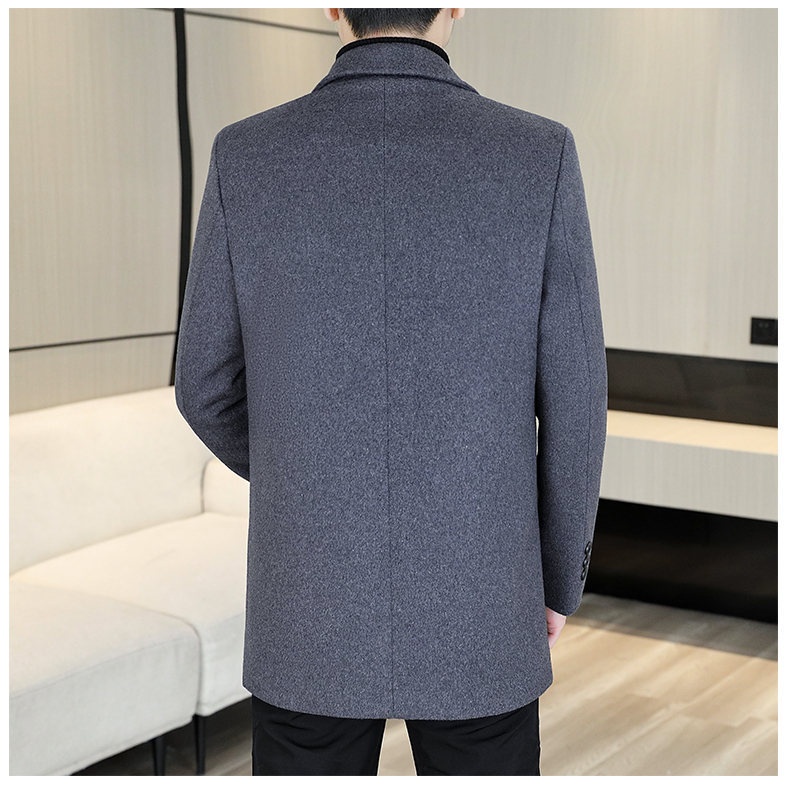 boy Boy Klonti - Autumn Winter Mid-Length Men's Wool With Turn-Down Collar Trench Coat D6609-p135_voghion.com
