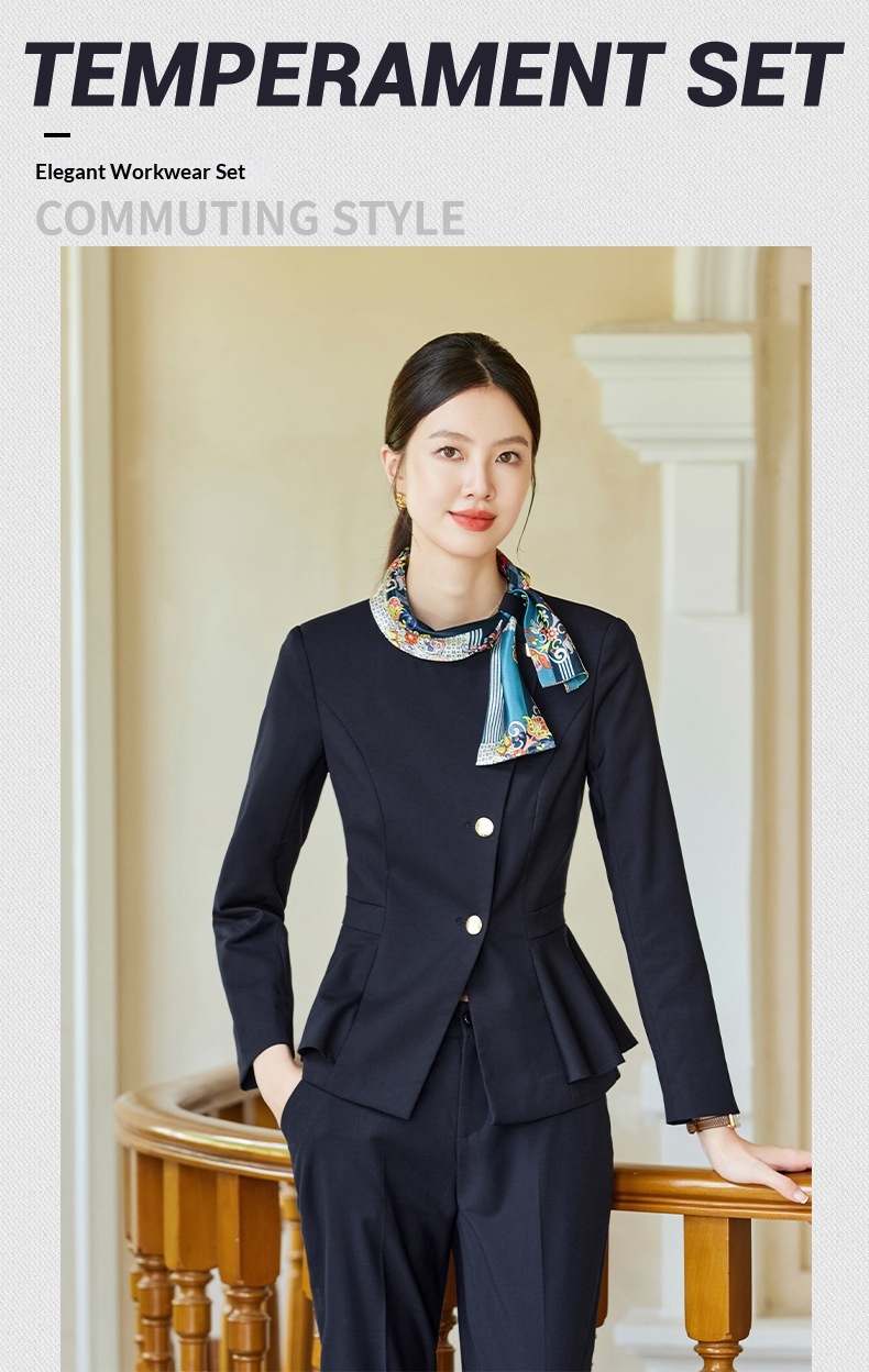 ChicShe all'ingrosso primavera e autunno salone di bellezza hotel reception reception uniforme da lavoro personale di servizio set completo professionale per_voghion.com