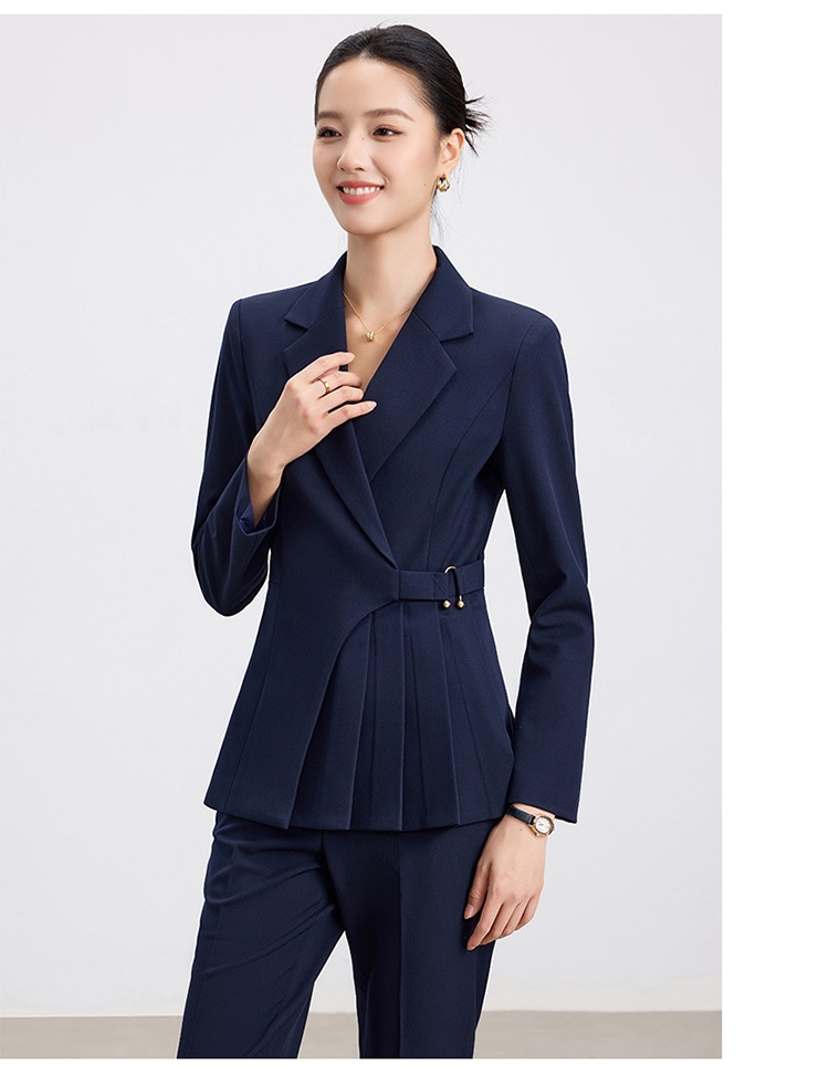 ChicShe 2025 Autunno Elegante Completo Nero da Donna Completo da Lavoro di Alta Qualità per Hotel Reception Gioielleria Negozio Abbigliamento da Lavoro per Donna_voghion.com