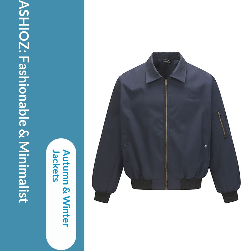 boy Boy ARES American Retro Autumn New Cleanfit Pilot Collar Jacket Men's Short Trendy Brand Versatile Coat_voghion.com