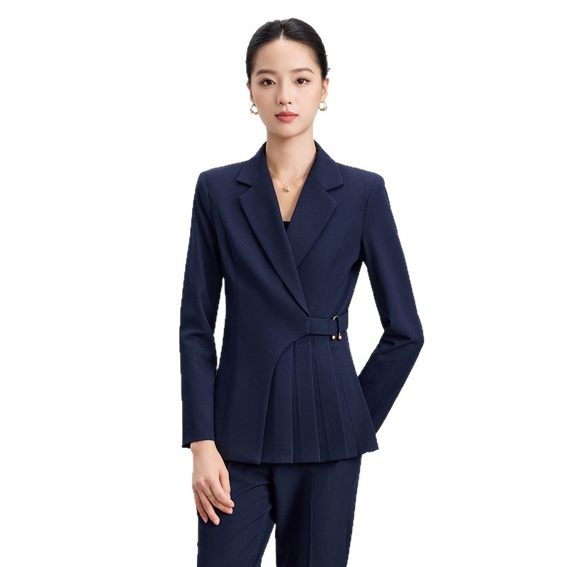 ChicShe 2025 Autunno Elegante Completo Nero da Donna Completo da Lavoro di Alta Qualità per Hotel Reception Gioielleria Negozio Abbigliamento da Lavoro per Donna_voghion.com