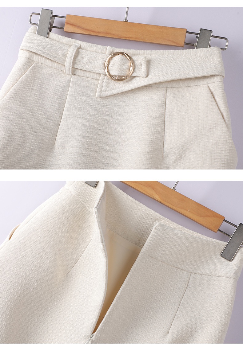 ChicShe Elegant And Small Jacket For Women OL Pink Suit Skirt High-Waisted Professional Two-Piece Set_voghion.com