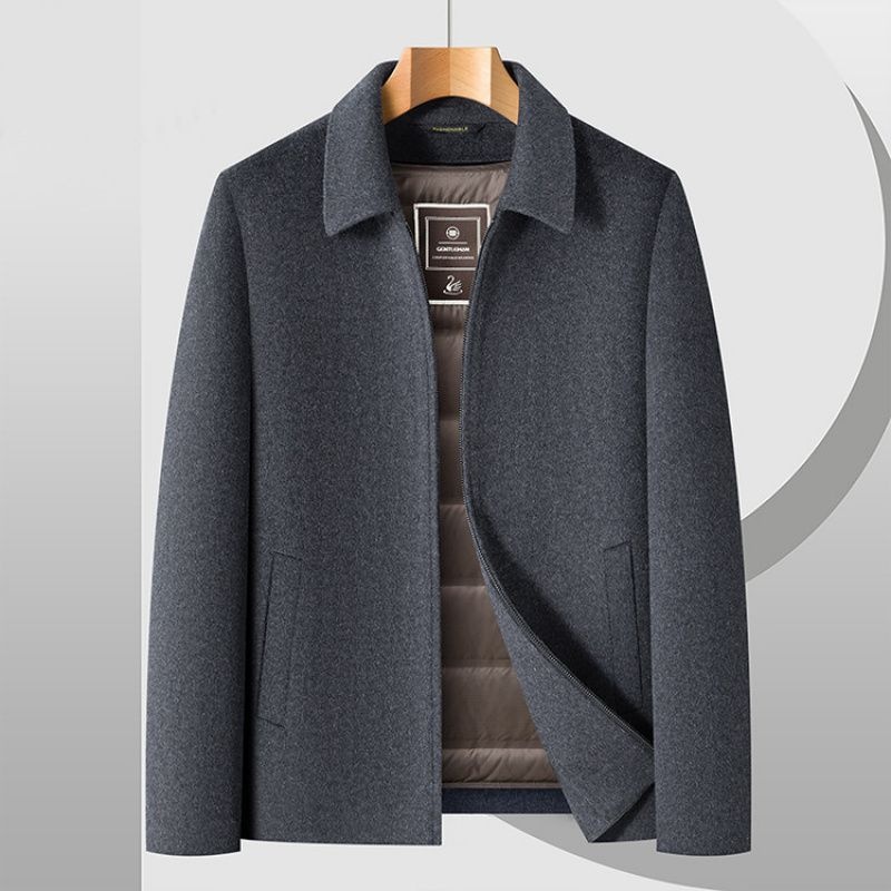 boy Boy Autumn Winter New Men's Clothing Turn-down Collar Double-sided Wool Coat With Detachable Inner Liner Warm Woolen Jacket_voghion.com
