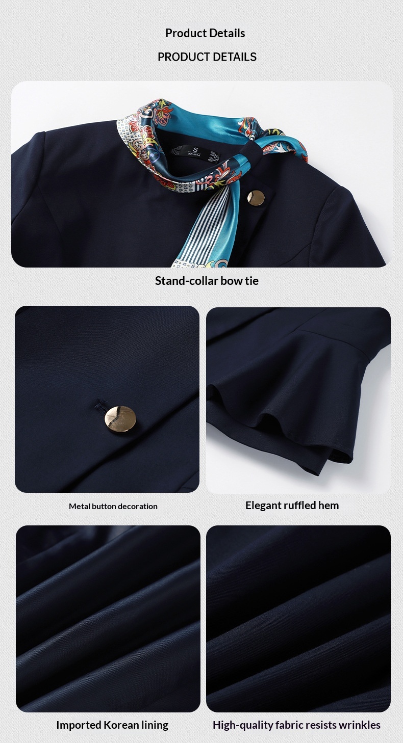 ChicShe all'ingrosso primavera e autunno salone di bellezza hotel reception reception uniforme da lavoro personale di servizio set completo professionale per_voghion.com