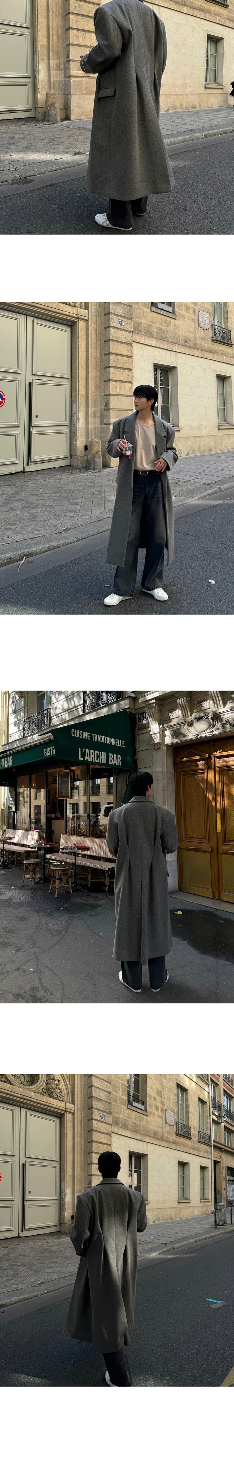 boy Boy MYQ Light Mature Mid-Length Wool For Men Winter Warm Suit Collar H-Type Woolen Trench Coat Korean Style Top_voghion.com