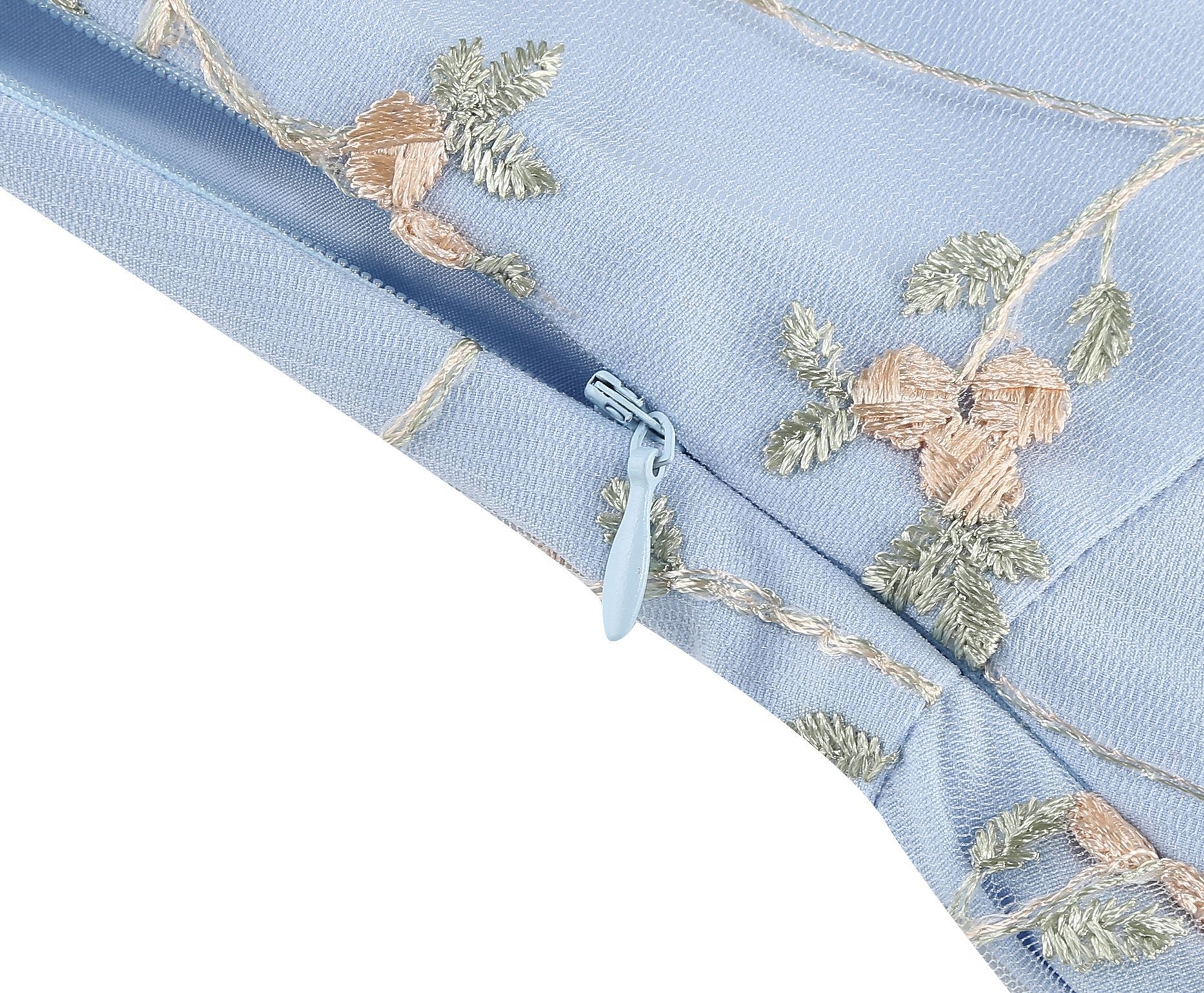 ChicShe Abito da donna elegante con ricamo in rete e spalline senza maniche, stile transfrontaliero europeo e americano per il commercio estero_voghion.com