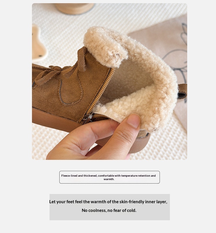 ShoeGlobe Short 2025 Inverno Novità per Bambini Ragazze Caldo Cotone Stivaletti Principessa Scarpe_voghion.com