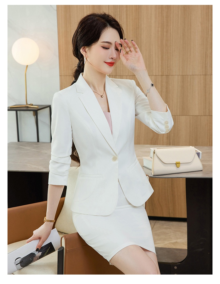 ChicShe 2023 Autumn Winter New Professional We Women's Fashion Small Fragrance Style Suit Slim Fit Elegant White-coll_voghion.com