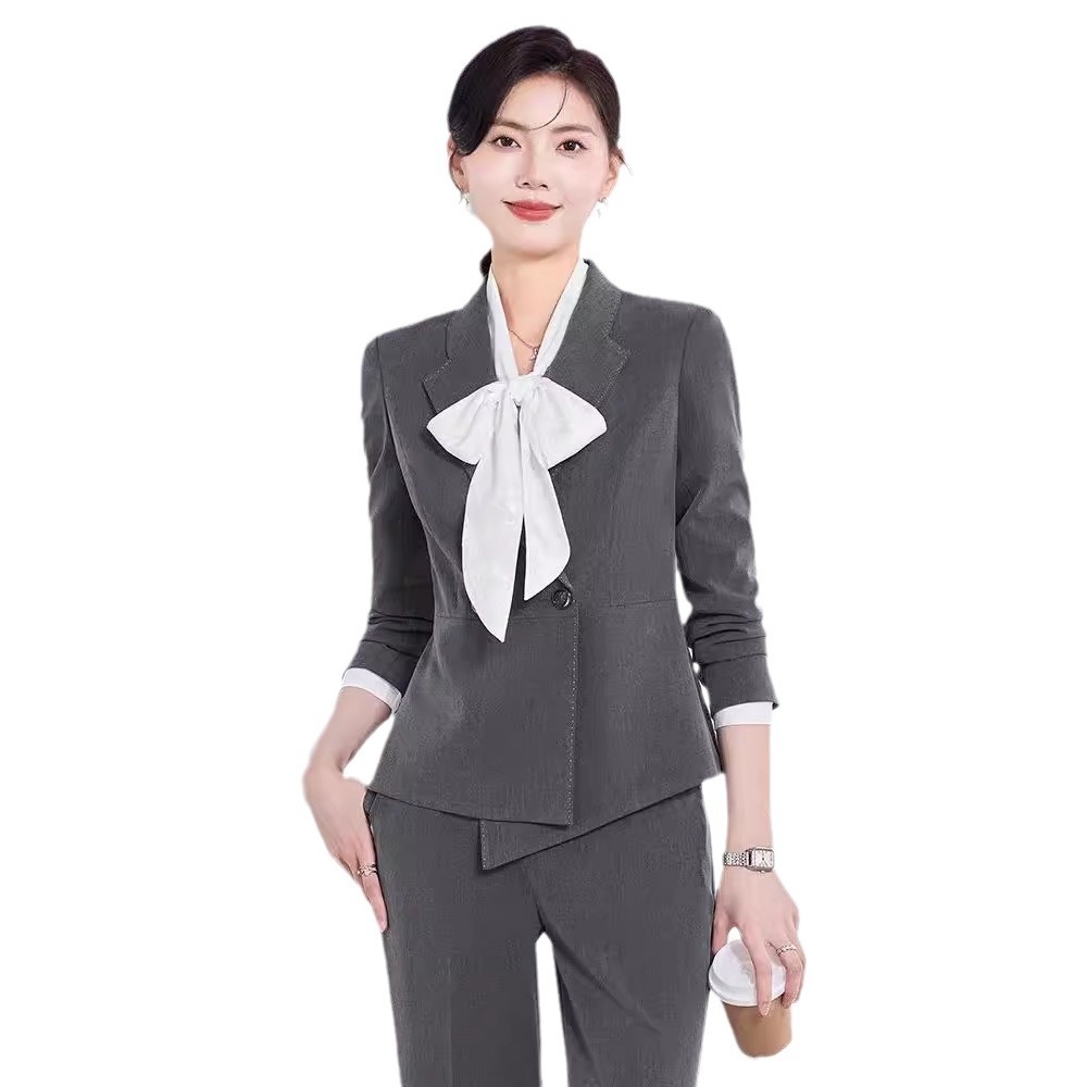 ChicShe Wholesale Autumn New Elegant Interview Management Workwear Slim Fit Manager Formal Professional Suit Set For Women_voghion.com