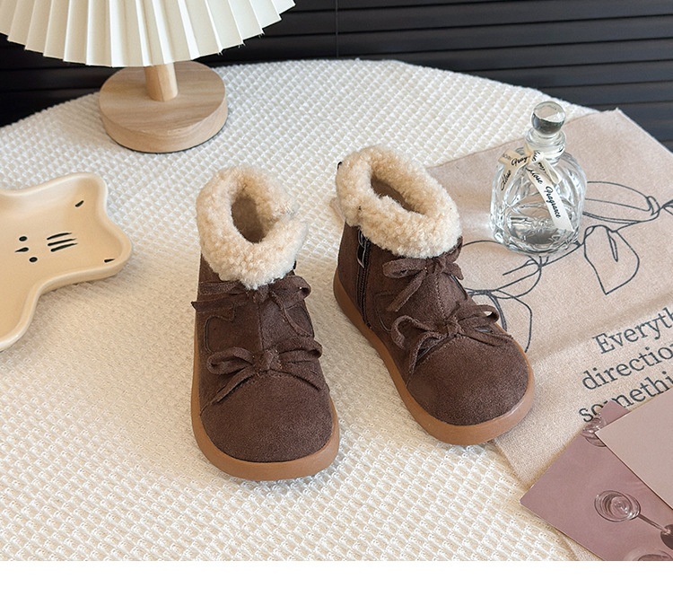 ShoeGlobe Short 2025 Inverno Novità per Bambini Ragazze Caldo Cotone Stivaletti Principessa Scarpe_voghion.com