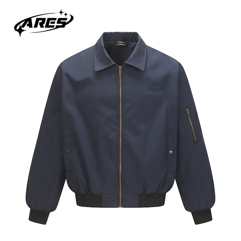 boy Boy ARES American Retro Autumn New Cleanfit Pilot Collar Jacket Men's Short Trendy Brand Versatile Coat_voghion.com
