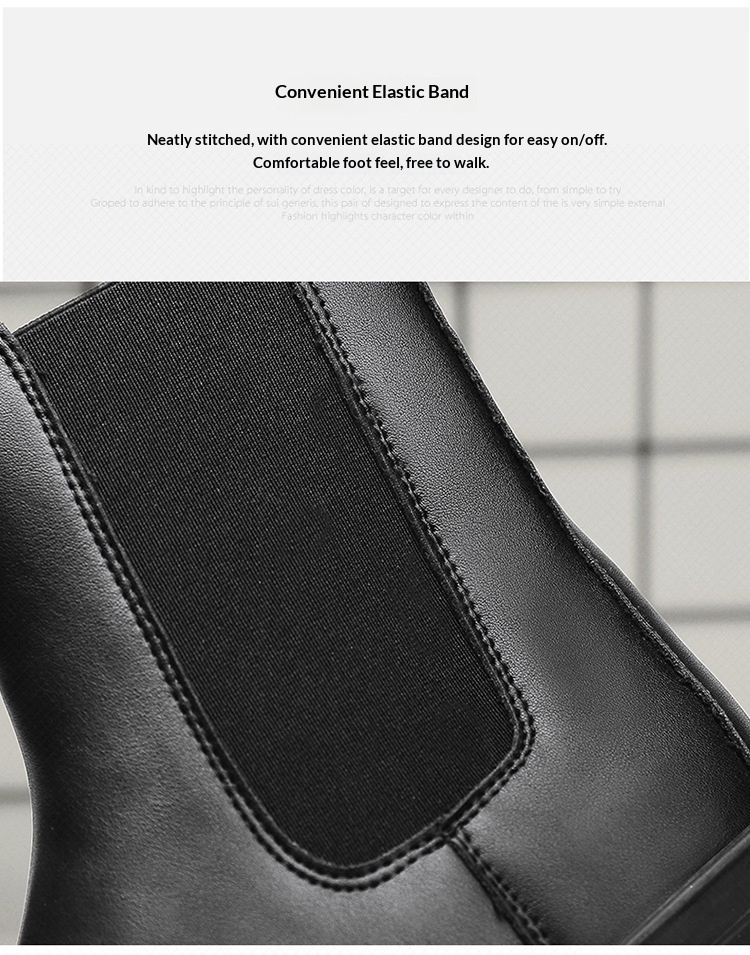 Glide 2022 Autumn Winter Men's High-top Martin Boots Youth Outdoor Black Cotton New Fashion Casual Shoes_voghion.com