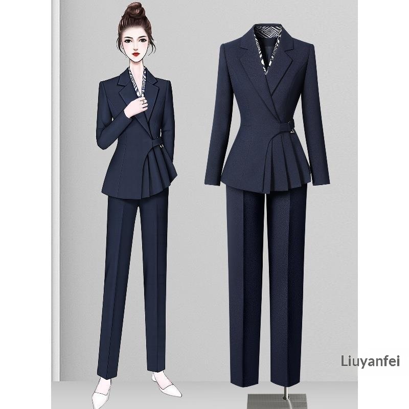 ChicShe Professional Suit Set Women, Commuting Fashion, Elegant Waist-Cinching, Suitable For Jewelry Store And Hotel Manager,_voghion.com