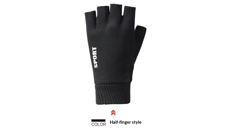 boy Boy Boy N034 Thermal Winter Outdoor Touchscreen Cycling Hand Protection Men's Suede Windproof Cold-Proof Gloves Derong_voghion.com
