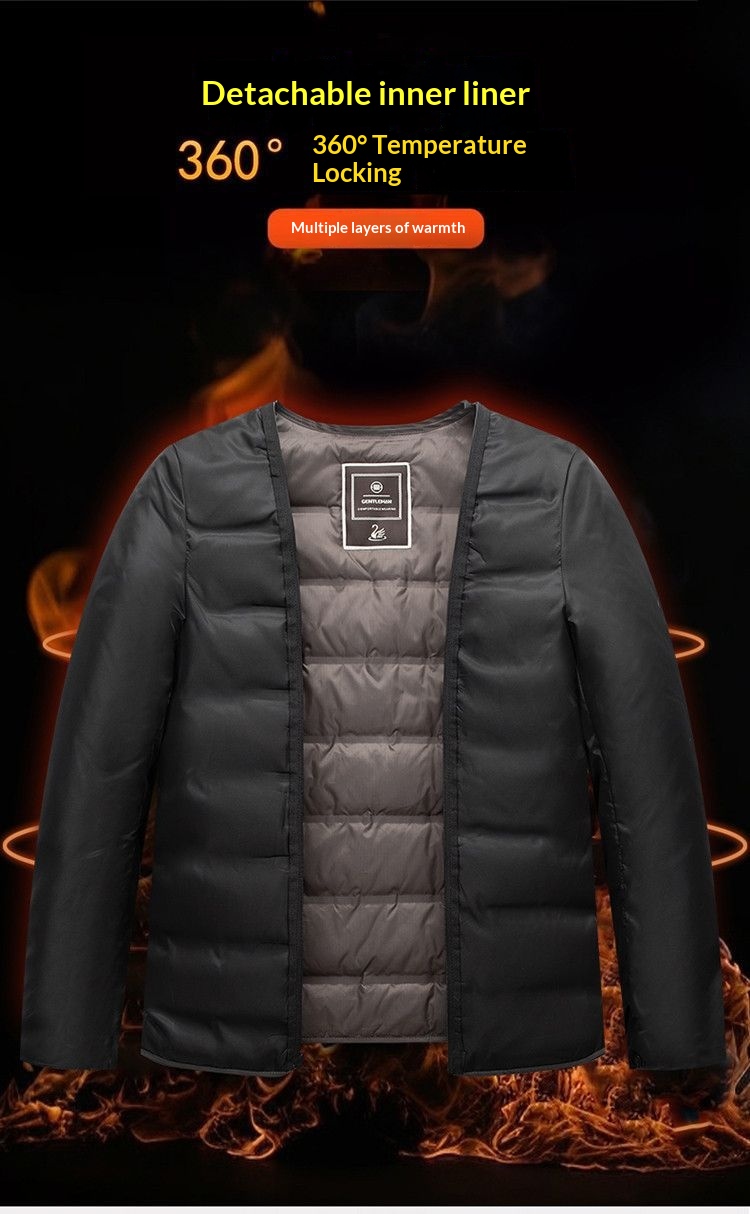 boy Boy Autumn Winter New Men's Clothing Turn-down Collar Double-sided Wool Coat With Detachable Inner Liner Warm Woolen Jacket_voghion.com