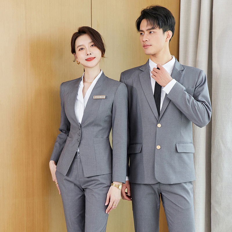 ChicShe Professional Set Unisex Gioielleria Hotel Reception Manager Property Sales Uniforme da Lavoro_voghion.com