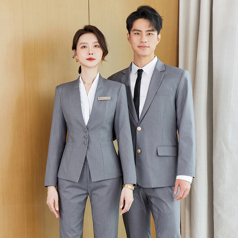 ChicShe Professional Set Unisex Gioielleria Hotel Reception Manager Property Sales Uniforme da Lavoro_voghion.com