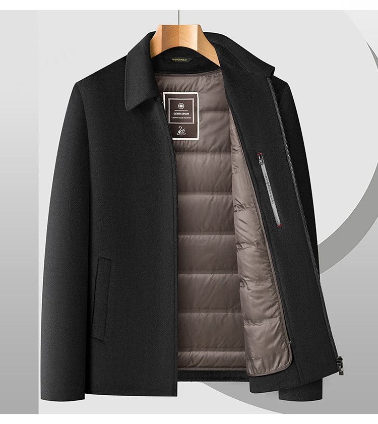 boy Boy Autumn Winter New Men's Clothing Turn-down Collar Double-sided Wool Coat With Detachable Inner Liner Warm Woolen Jacket_voghion.com