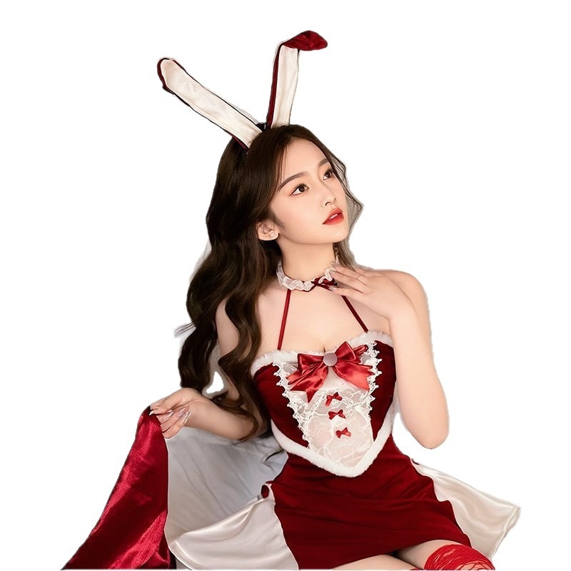 Eros Lab Yongman Lingerie Sexy Costume Natalizio Uniforme da Coniglietta Cosplay Cameriera Hot Un Pezzo Gatto Ragazza Vestito_voghion.com