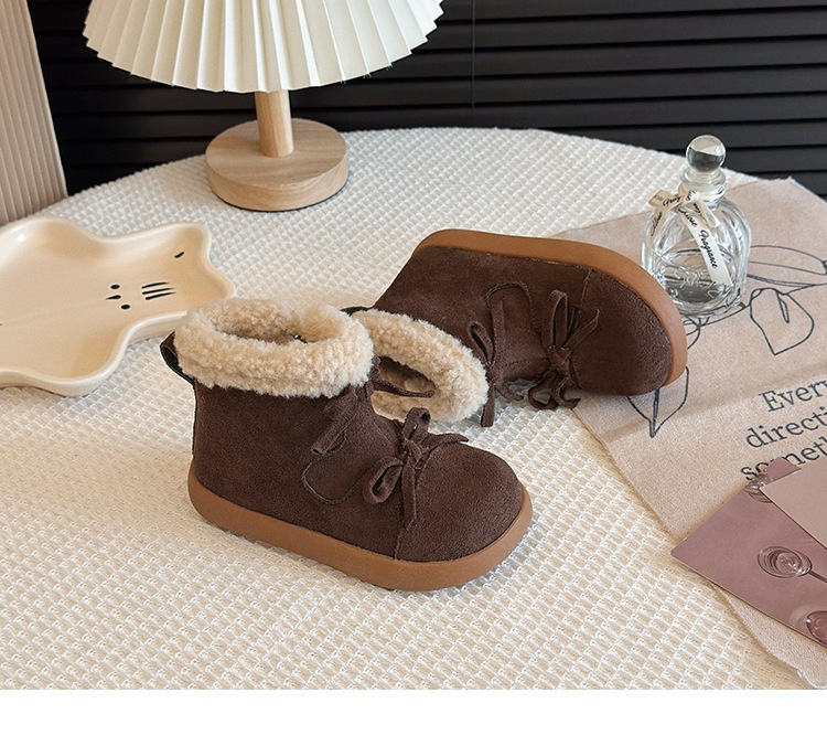 ShoeGlobe Short 2025 Inverno Novità per Bambini Ragazze Caldo Cotone Stivaletti Principessa Scarpe_voghion.com