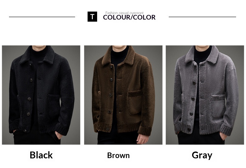 boy Boy Granular Fleece Men's Wool 2022 Winter Wear For Young And Middle-aged Casual Reversible Jacket Loose Fur Coat_voghion.com