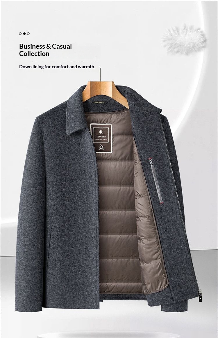 boy Boy Autumn Winter New Men's Clothing Turn-down Collar Double-sided Wool Coat With Detachable Inner Liner Warm Woolen Jacket_voghion.com
