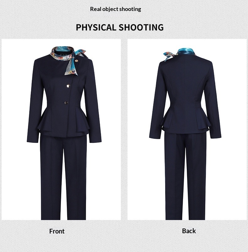 ChicShe all'ingrosso primavera e autunno salone di bellezza hotel reception reception uniforme da lavoro personale di servizio set completo professionale per_voghion.com