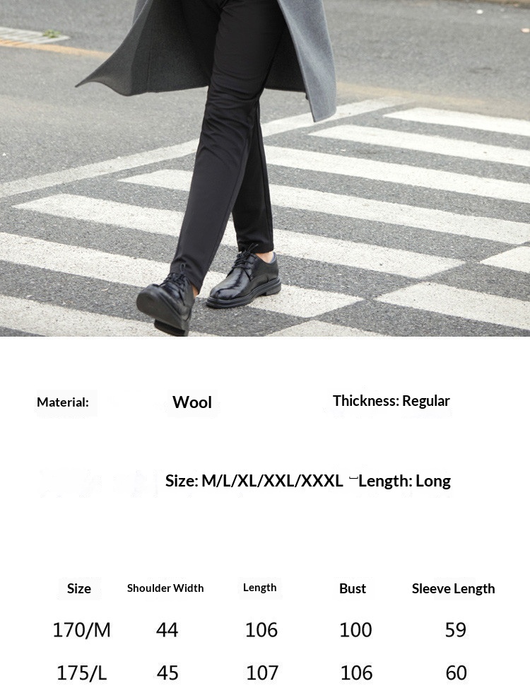 boy Boy Boy Autumn Winter New Double-Sided Cashmere Men's Mid-Length Pure Wool Trench Coat Trendy Business Versatile Jacket_voghion.com