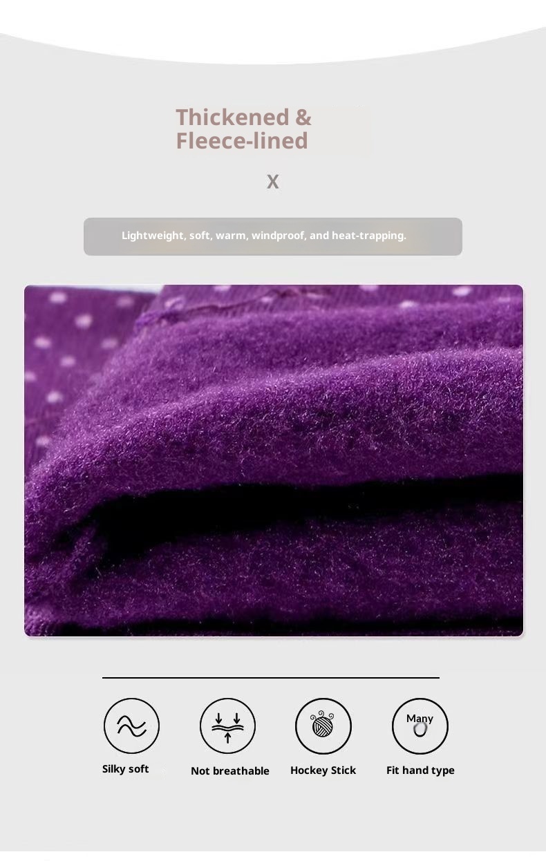 boy Boy Thin Velvet Warm Autumn Thick Cold-proof Solid Color Black White Men Driving Square Dance Etiquette Gloves Thickened_voghion.com