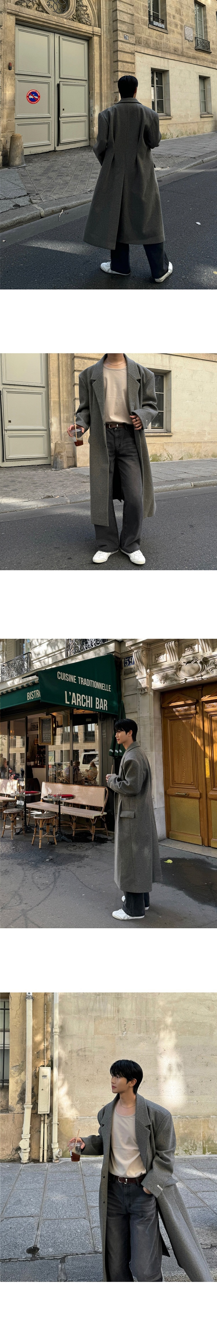 boy Boy MYQ Light Mature Mid-Length Wool For Men Winter Warm Suit Collar H-Type Woolen Trench Coat Korean Style Top_voghion.com