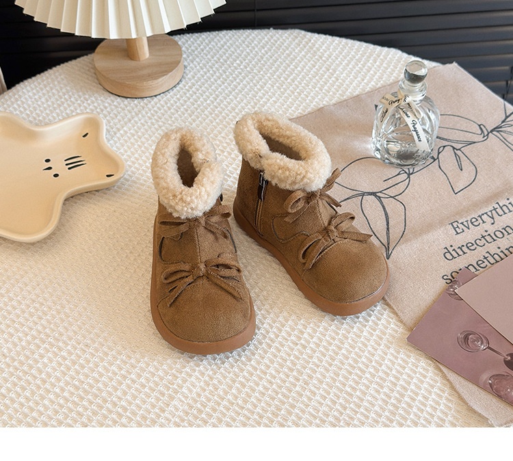 ShoeGlobe Short 2025 Inverno Novità per Bambini Ragazze Caldo Cotone Stivaletti Principessa Scarpe_voghion.com