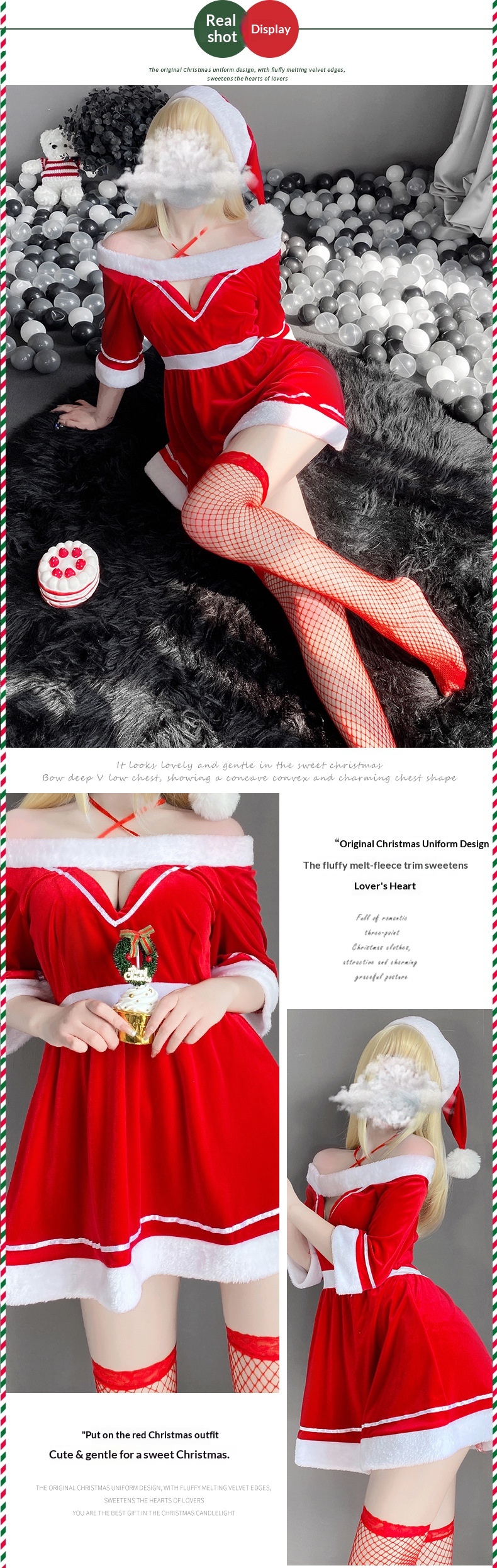 Eros Lab Lin Linting Dessous-Set für Damen – Verführerische Weihnachts- und Festtagsdessous – Flirt- und Bett-Set 2493_voghion.com