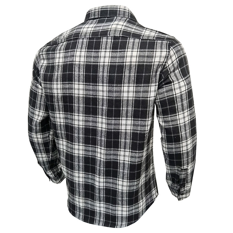 ForMen 2022 Cross-Border Loose Flannel Autumn Winter European And American Long Sleeve Plaid Casual Shirt Men's Style_voghion.com