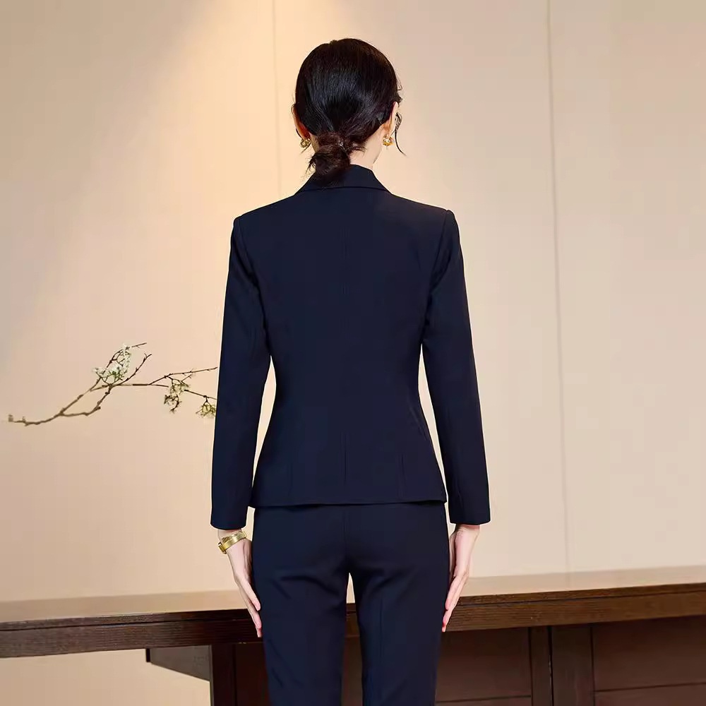 ChicShe Manufacturer Autumn Winter Fashion Front Desk Jewelry Gold Store Workwear New High-end Professional Suit Set For Women_voghion.com