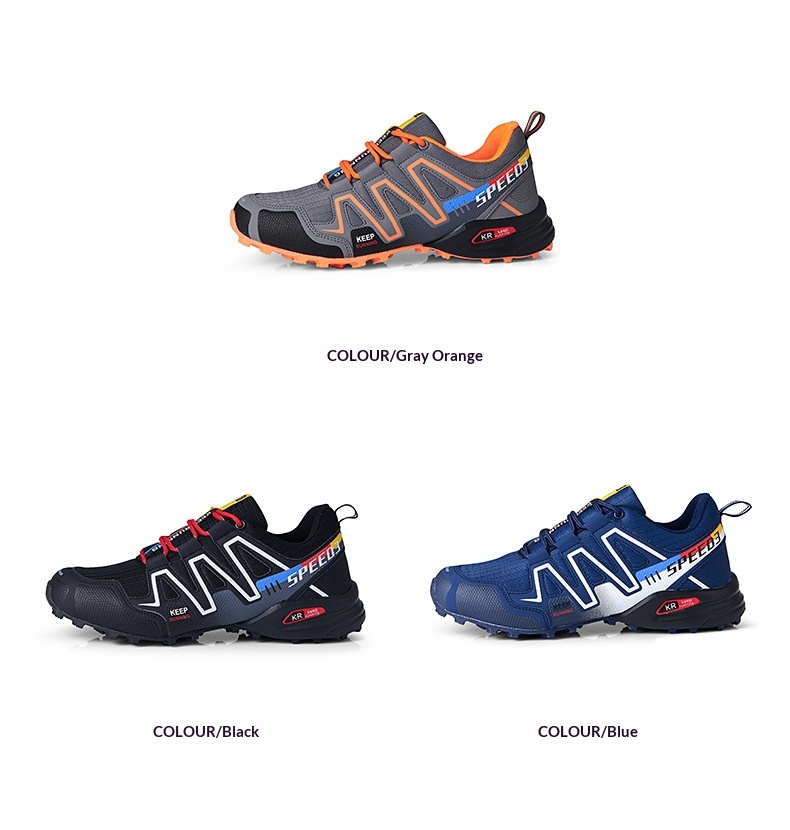 Buty trekkingowe męskie Glide w sprzedaży bezpośredniej w fabryce, klasyczne, outdoorowe, rozmiar 47, do biegania w terenie, SPEEDC 3_voghion.com