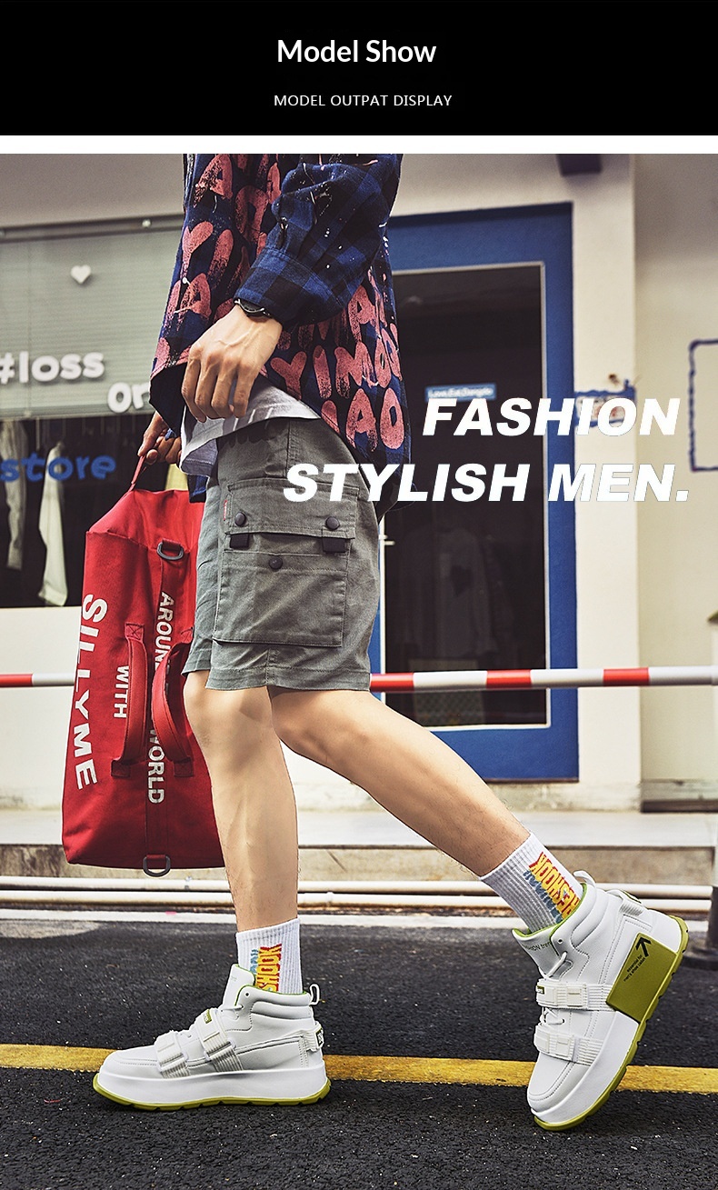 Glide Glide European Station High-Top Thick-Soled Martin Autumn Ins Casual Sneakers Motorcycle Boots Trendy Cycling Men's Shoes_voghion.com