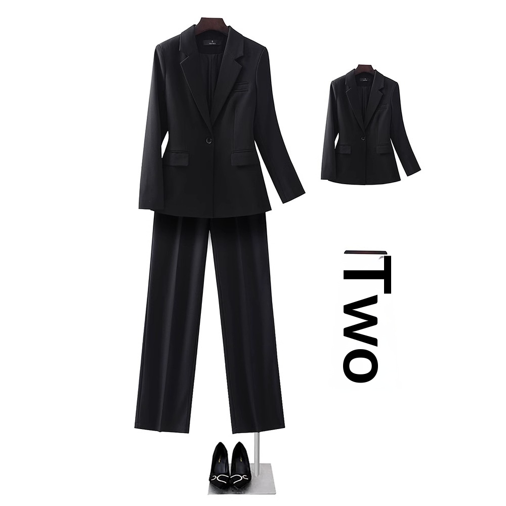 ChicShe Black High-End Long-Sleeve Small Suit Collar Jacket Women's Shirt Pants Skirt Three-Piece Set Spring Autumn Winter New_voghion.com