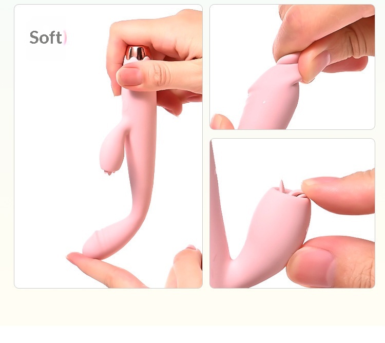 Eros Lab Trendy Pen Vibrator Tongue Licking Clitoris G-Spot Strong Vibration Orgasm Masturbation Flirting Female Toys Adult Sex_voghion.com