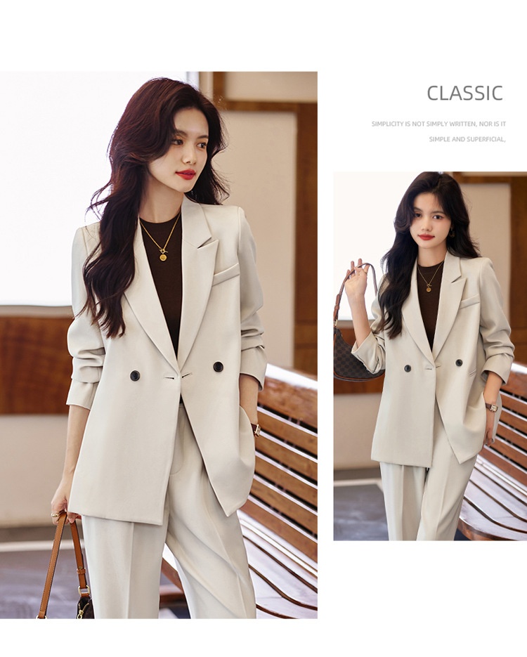 Blazer casual di alta qualità ChicShe per donna Primavera e autunno 2025 Nuovo elegante abito doppiopetto di grandi dimensioni Abbigliamento professionale_voghion.com