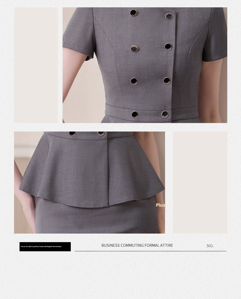 ChicShe Short Sleeve Blazer Jacket Top Women Pants Skirt Summer 2025 New Two-Piece Set Workwear_voghion.com