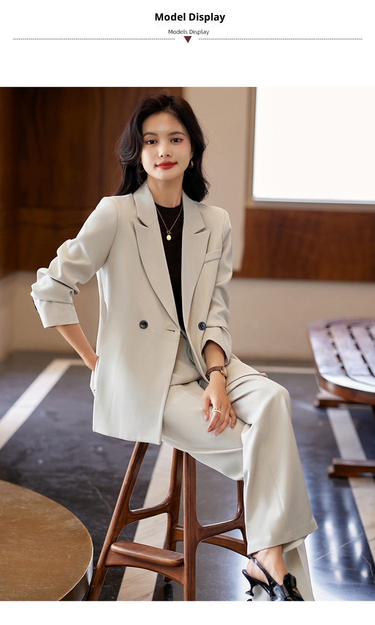 Blazer casual di alta qualità ChicShe per donna Primavera e autunno 2025 Nuovo elegante abito doppiopetto di grandi dimensioni Abbigliamento professionale_voghion.com