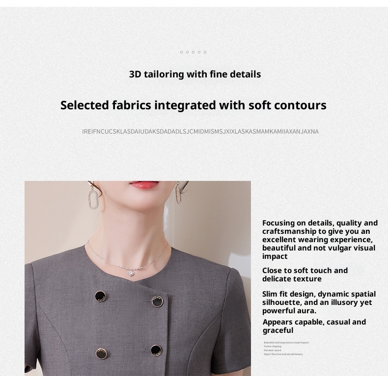 ChicShe Short Sleeve Blazer Jacket Top Women Pants Skirt Summer 2025 New Two-Piece Set Workwear_voghion.com