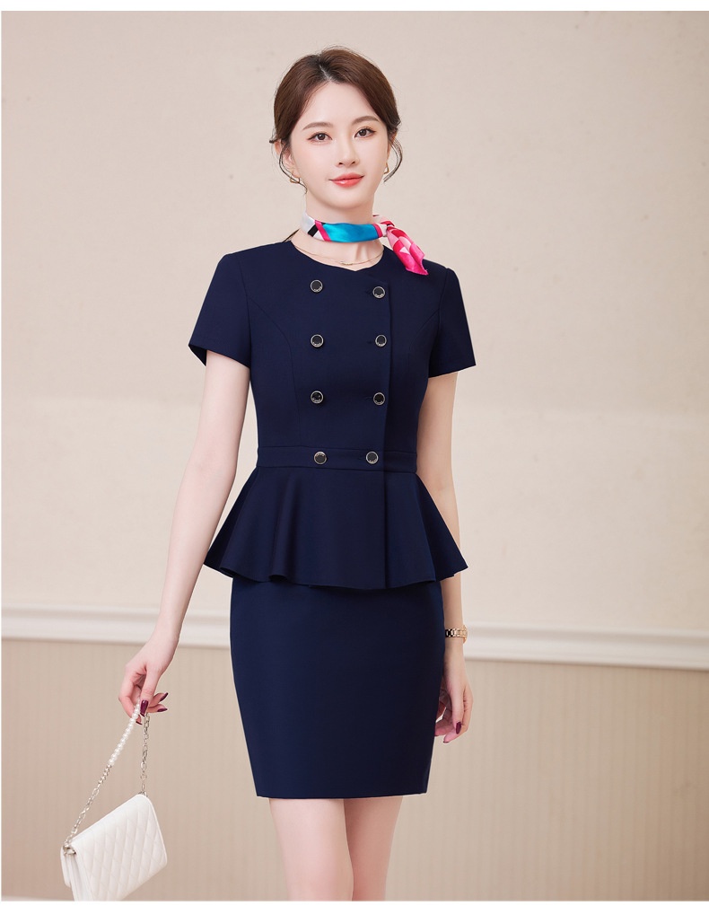 ChicShe Short Sleeve Blazer Jacket Top Women Pants Skirt Summer 2025 New Two-Piece Set Workwear_voghion.com