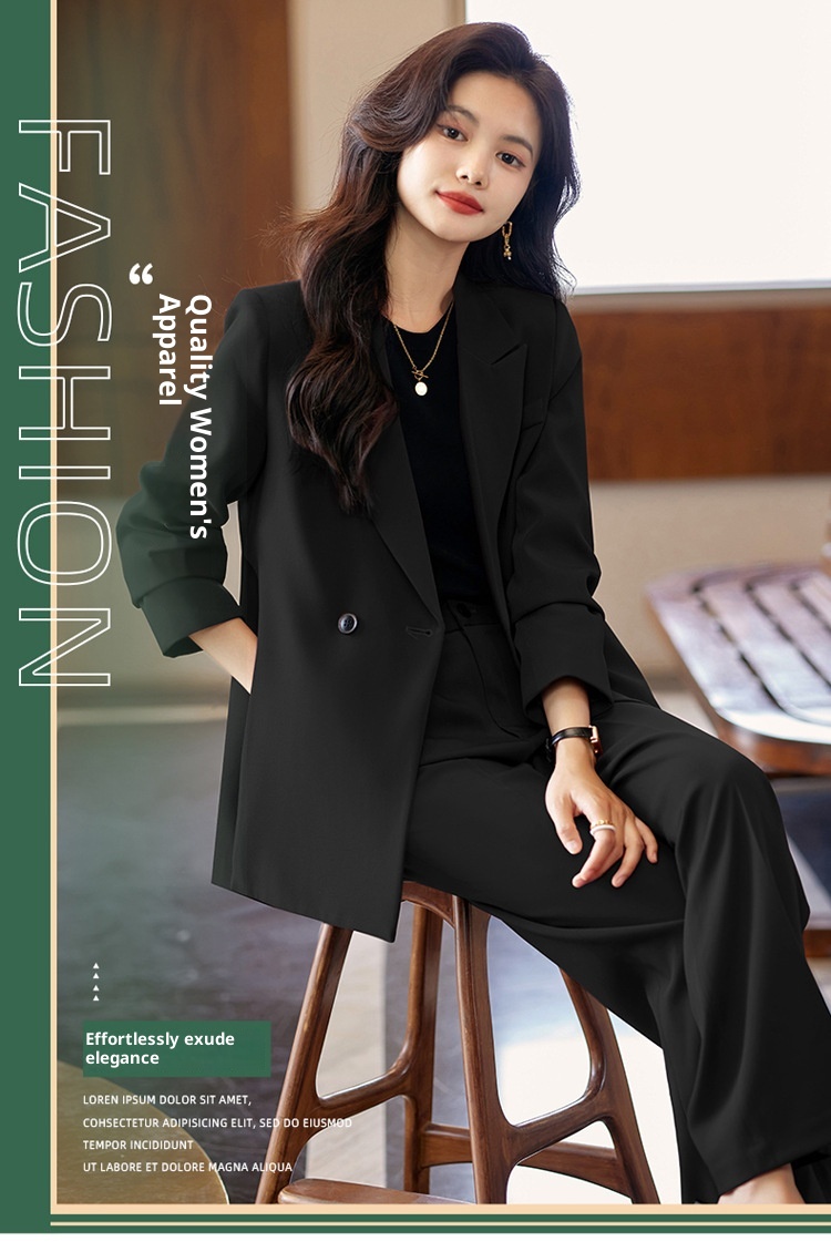 Blazer casual di alta qualità ChicShe per donna Primavera e autunno 2025 Nuovo elegante abito doppiopetto di grandi dimensioni Abbigliamento professionale_voghion.com