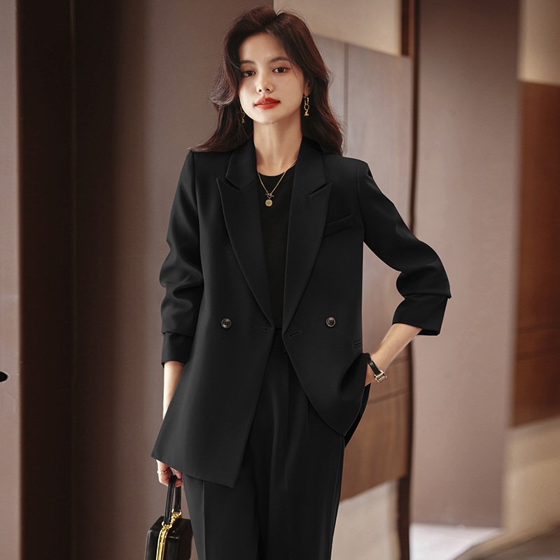Blazer casual di alta qualità ChicShe per donna Primavera e autunno 2025 Nuovo elegante abito doppiopetto di grandi dimensioni Abbigliamento professionale_voghion.com