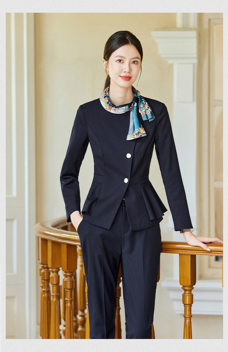 ChicShe all'ingrosso primavera e autunno salone di bellezza hotel reception reception uniforme da lavoro personale di servizio set completo professionale per_voghion.com