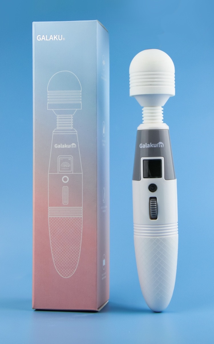 Eros Lab GALAKU Speed Angel AV Stick Heating Version LCD Display Vibrator Rechargeable Female Masturbator_voghion.com