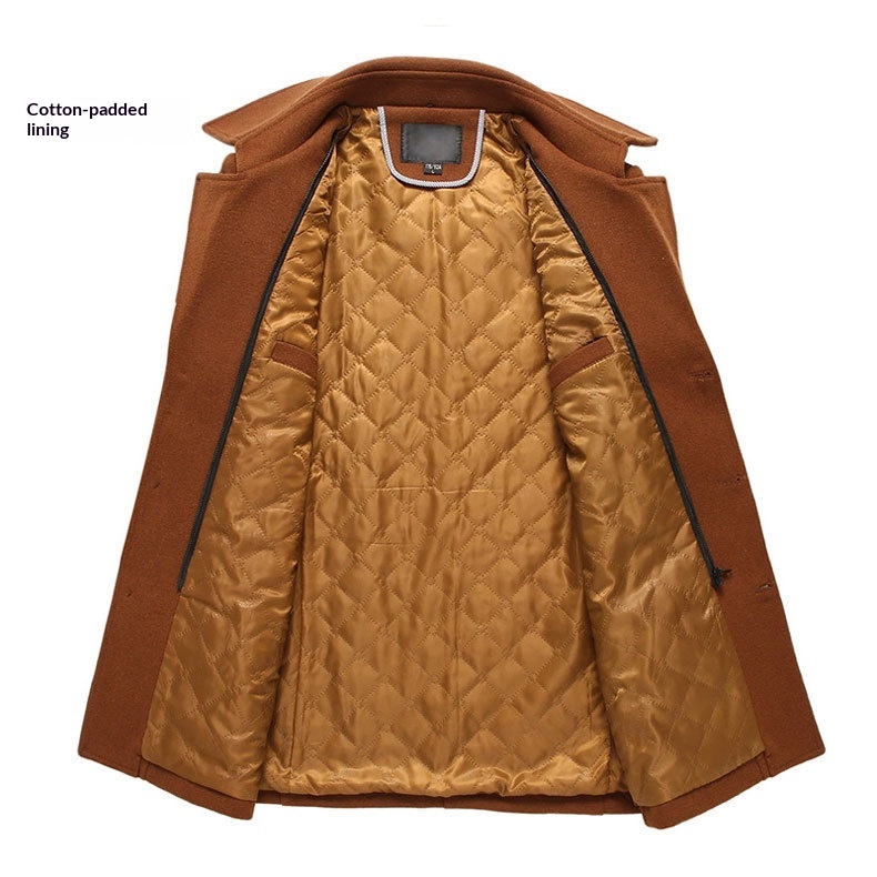 boy Boy New In Stock Wool Autumn Winter Men's Scarf Collar Warm Woolen Trench Middle-aged Coat Jacket_voghion.com