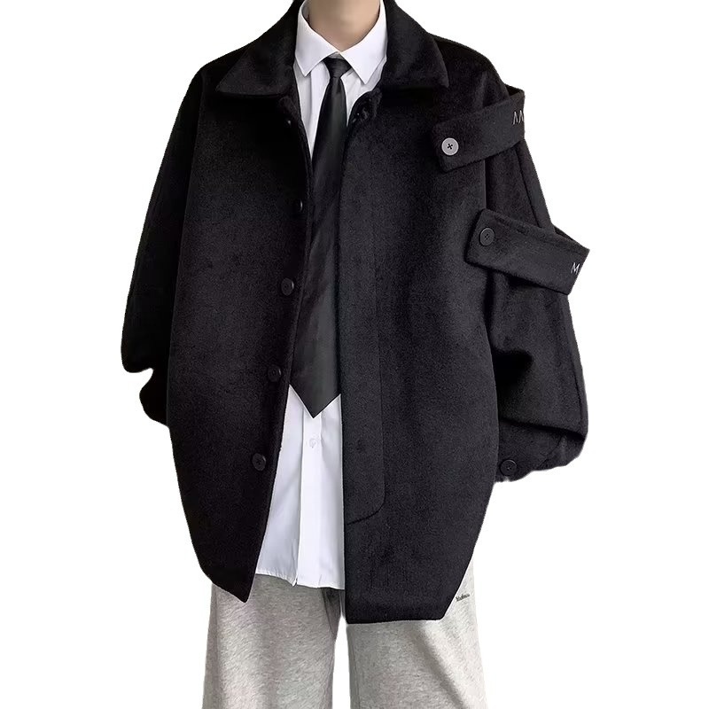 boy Boy Boy Men's High-End Autumn Winter Design DK Woolen Jacket German Style Naples Trench Coat Trendy_voghion.com