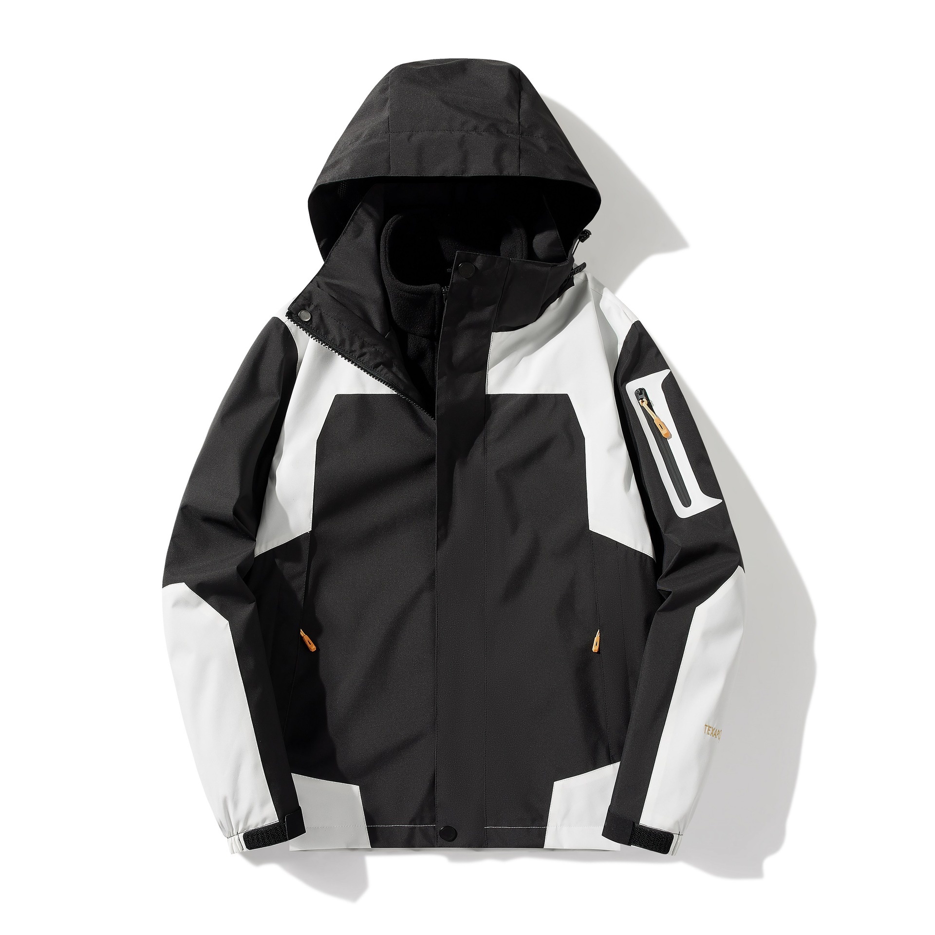 boy Boy Robo Outdoor 3-in-1 For Men And Women, Couple's Large Size Hiking Suit With Fleece, Warm Three-Piece Set Jacket_voghion.com